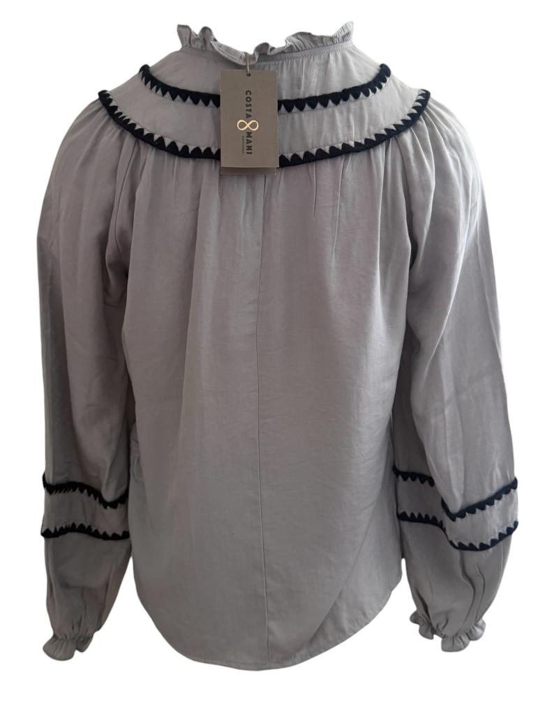 Costa Mani shirt lange mouw NIEUW XS, Beige, Nieuw, Ophalen of Verzenden, Lange mouw