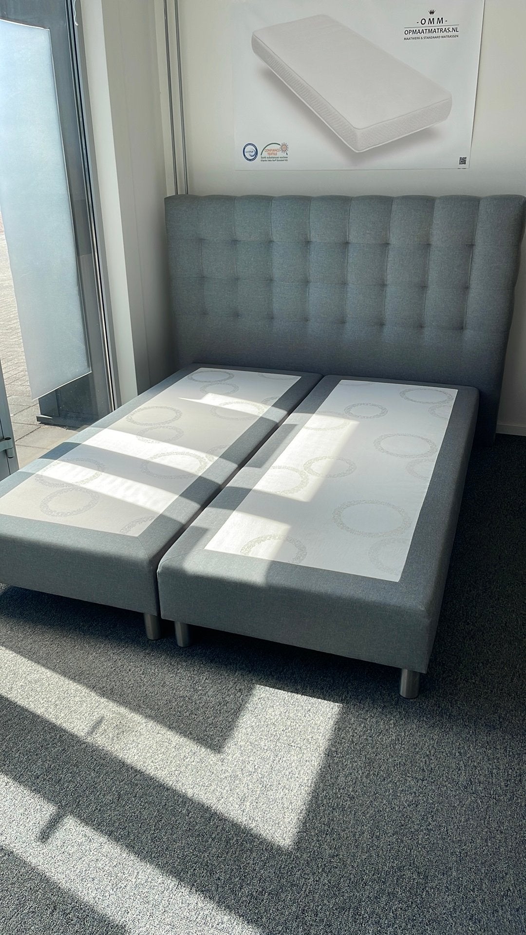 Boxspring 160x200, Ophalen of Verzenden, Zo goed als nieuw, Tweepersoons, 160 cm