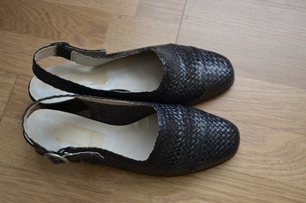 Open schoenen maat 41, Zwart, Gedragen, Sandalen of Muiltjes, Ophalen of Verzenden