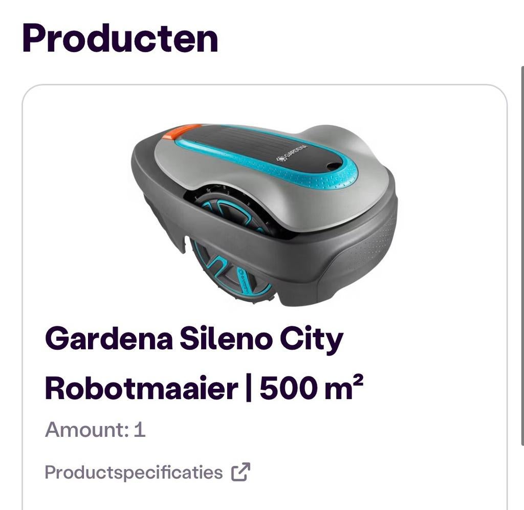 Robot grasmaaier | ongebruikt, Ophalen, Nieuw, Minder dan 20 cm