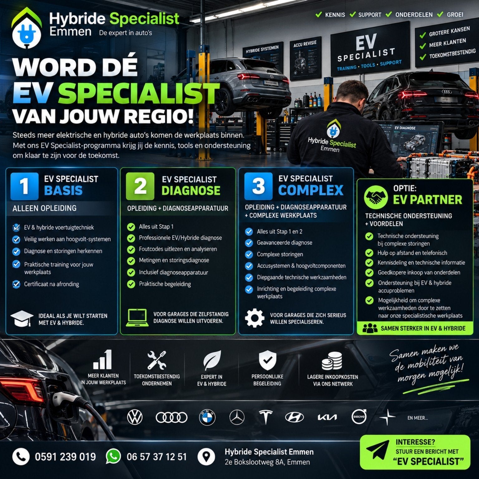 ⚡ Word EV Specialist | Opleiding, Diagnose & EV Partner, Ophalen of Verzenden, Nieuw