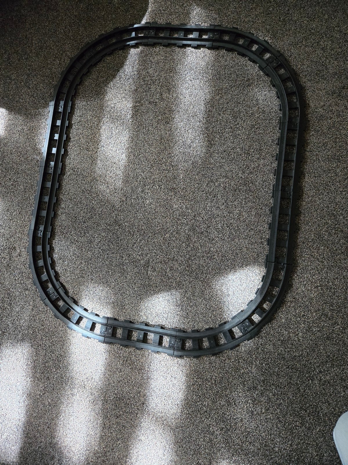 Duplo Treinrails - 6 Rechte & 8 Gebogen Zwarte Rails, Ophalen of Verzenden, Gebruikt, Accessoire, Duplo