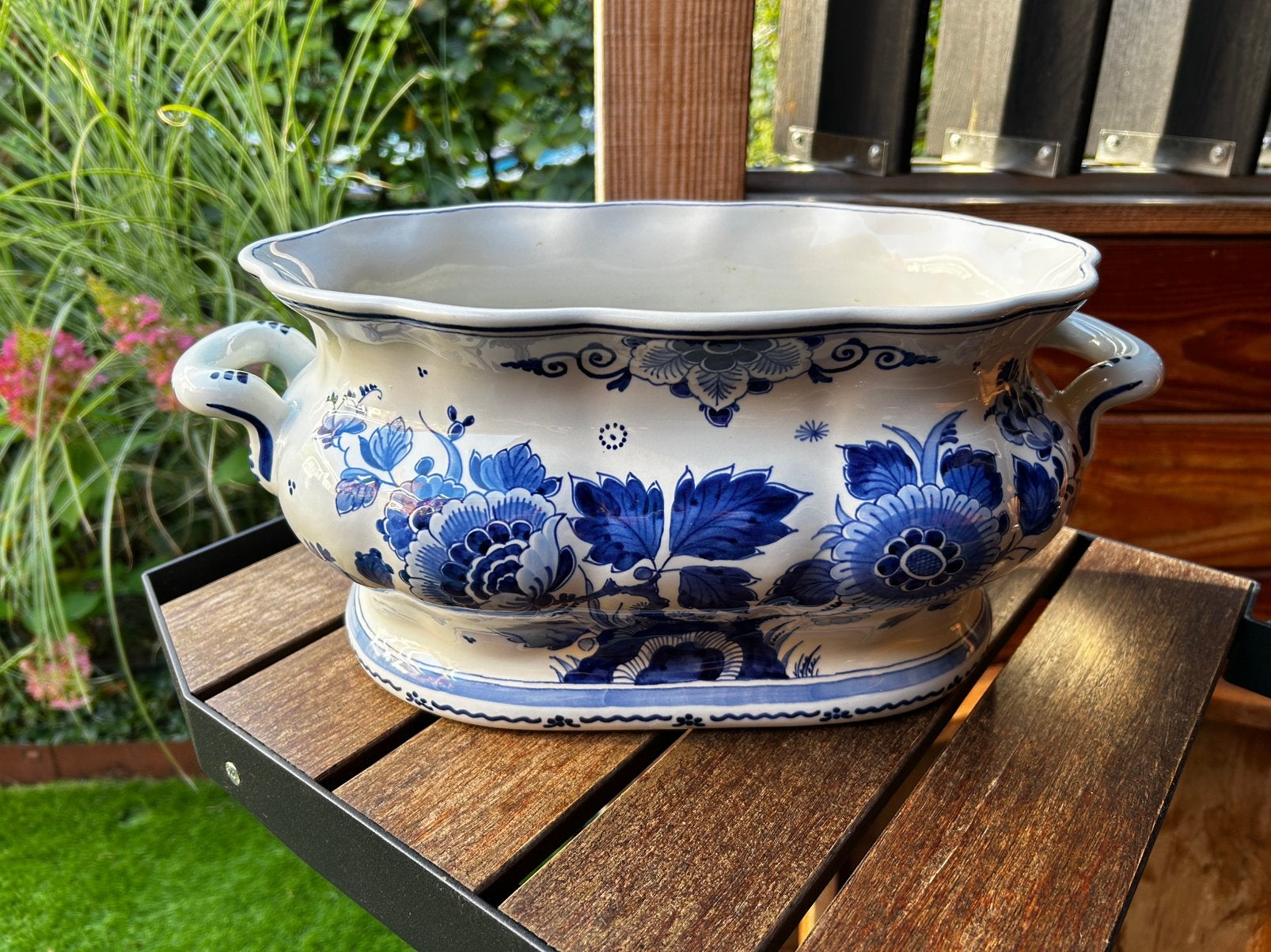 Delfts blauwe jardinière – De Porceleyne Fles Delft, Antiek en Kunst, Ophalen