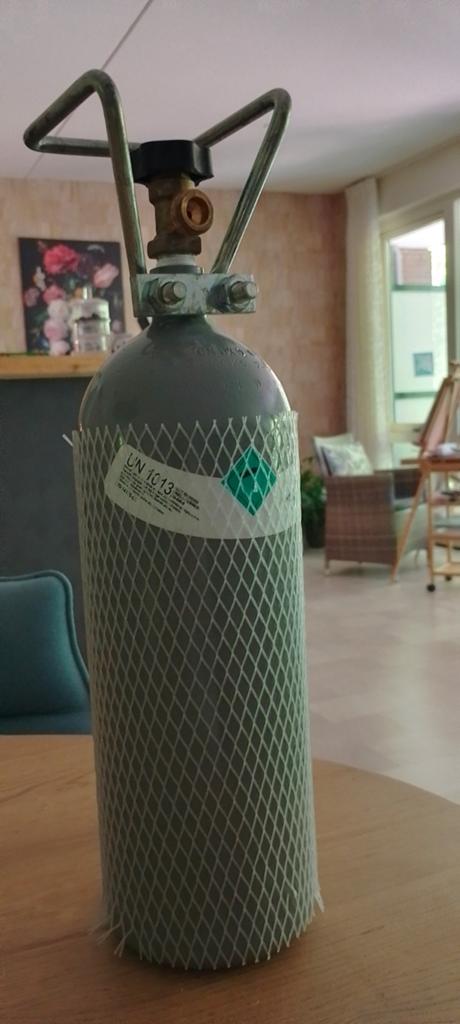 2 Kgr Co2 fles., Dieren en Toebehoren, Vissen | Aquaria en Toebehoren, Ophalen of Verzenden, Gebruikt