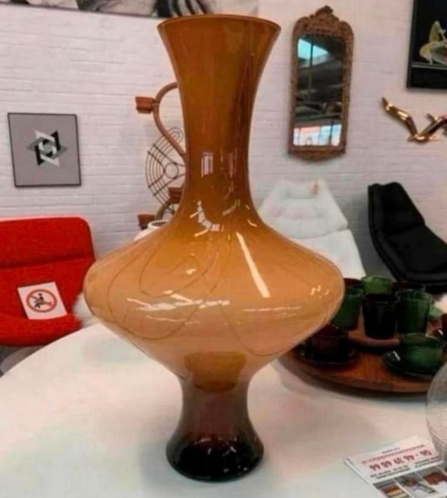 Vaas grote zeldzaam design Holmegaard vaas., Ophalen of Verzenden