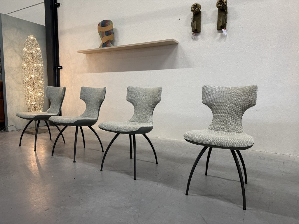 4 Nieuw Leolux Callas eetkamerstoel stof leer design stoel, Leolux, Overige kleuren, Info@leolux.nl, Nieuw