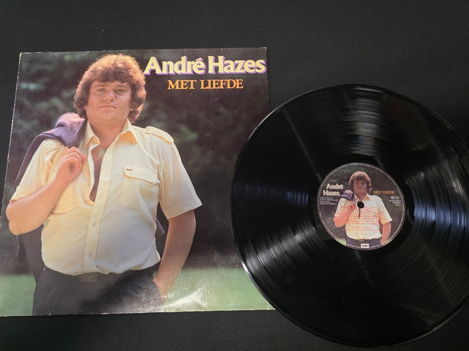 André Hazes - met liefde, Cd's en Dvd's, LP, Gebruikt, Ophalen of Verzenden, Levenslied of Smartlap