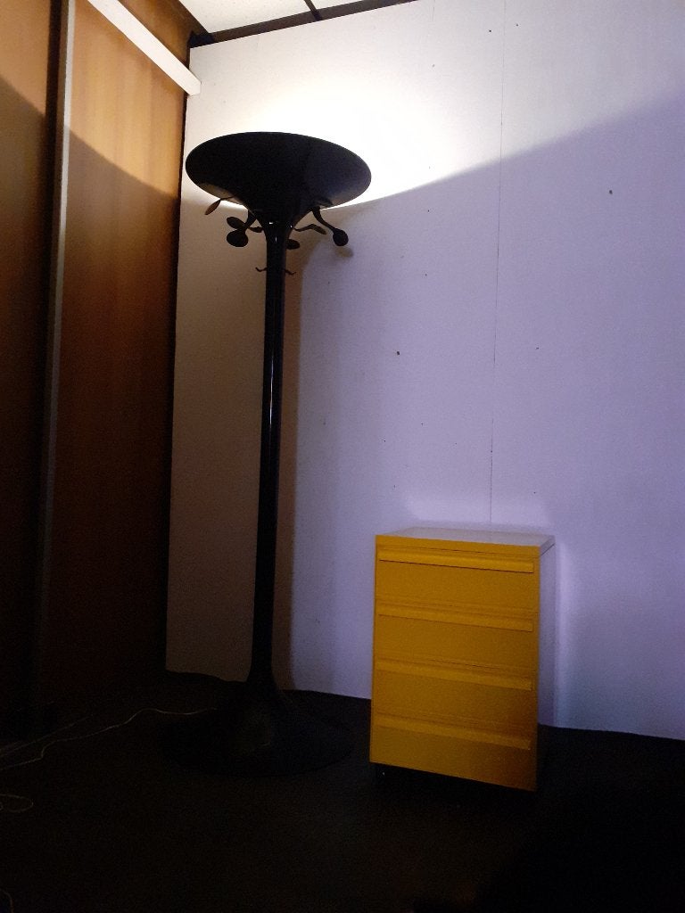 Kartell kapstok lamp zwart space age design jaren 70 retro, Ophalen, Kunststof, Gebruikt, ?