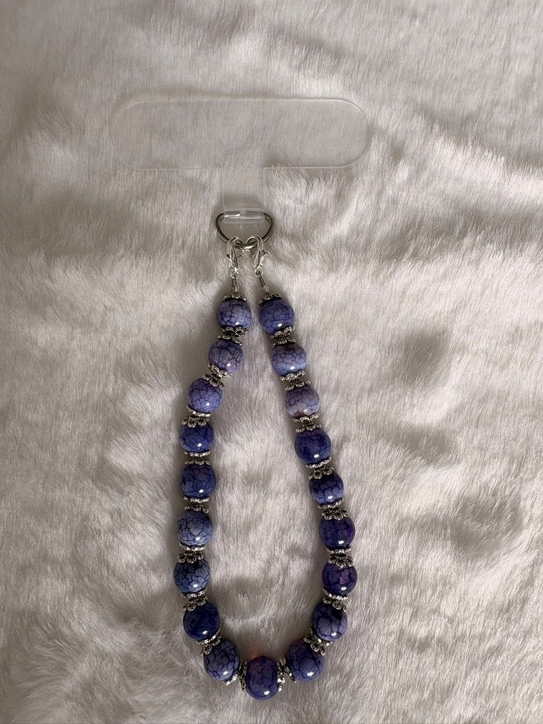 Paarse Vuuragaat Telefoonkoord Deluxe – 8 mm | 20 cm, Telecommunicatie, Ophalen of Verzenden, Nieuw, Telefoonhanger of Accessoire