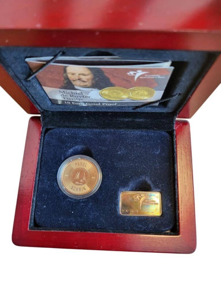 Nederland 10 euro goud proof 2007 Michiel de Ruyter in casse