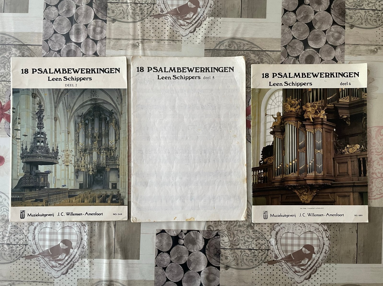 18 Psalm Bewerkingen Leen Schippers Deel 2, 5 en 6 orgel, Orgel, Gebruikt, Klassiek, Ophalen of Verzenden