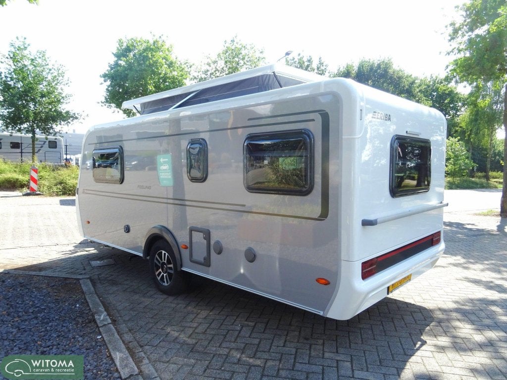 Eriba Feeling 470 50 jaar Witoma voordeel!, Caravans en Kamperen, Standaardzit, Schokbreker, Bedrijf, 5 tot 6 meter