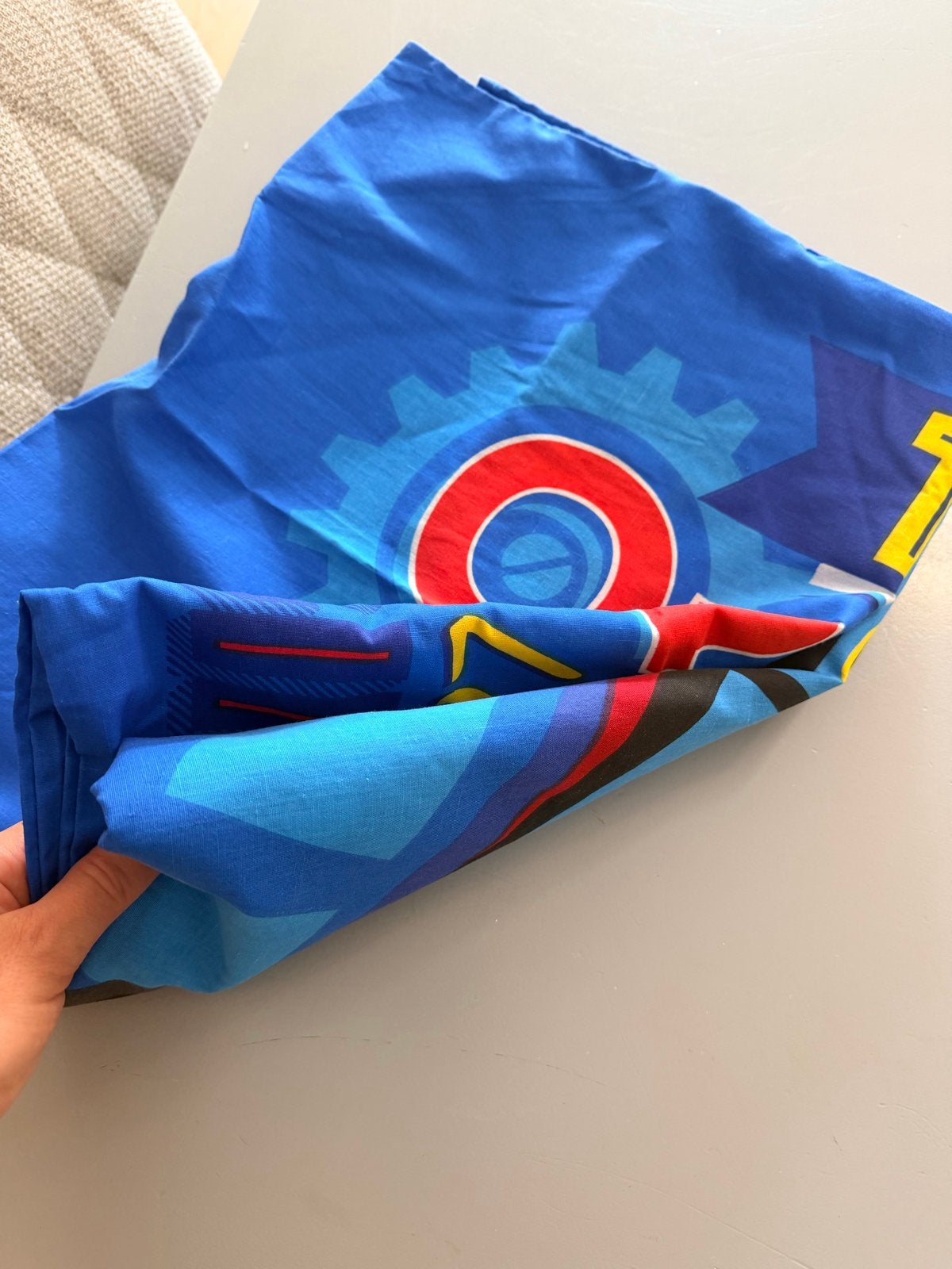 Kinder beddengoed Thomas de Trein, Eenpersoons, Blauw, Dekbedovertrek, Overige materialen
