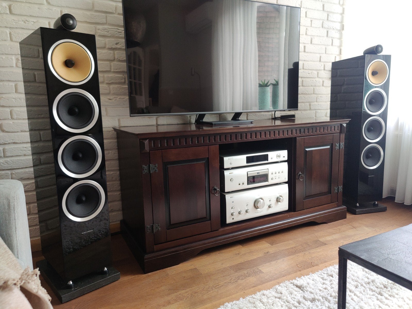Hifi stereo set Denon en Bowers & Wilkins Luidsprekers, Ophalen, Denon, Losse componenten, Zo goed als nieuw