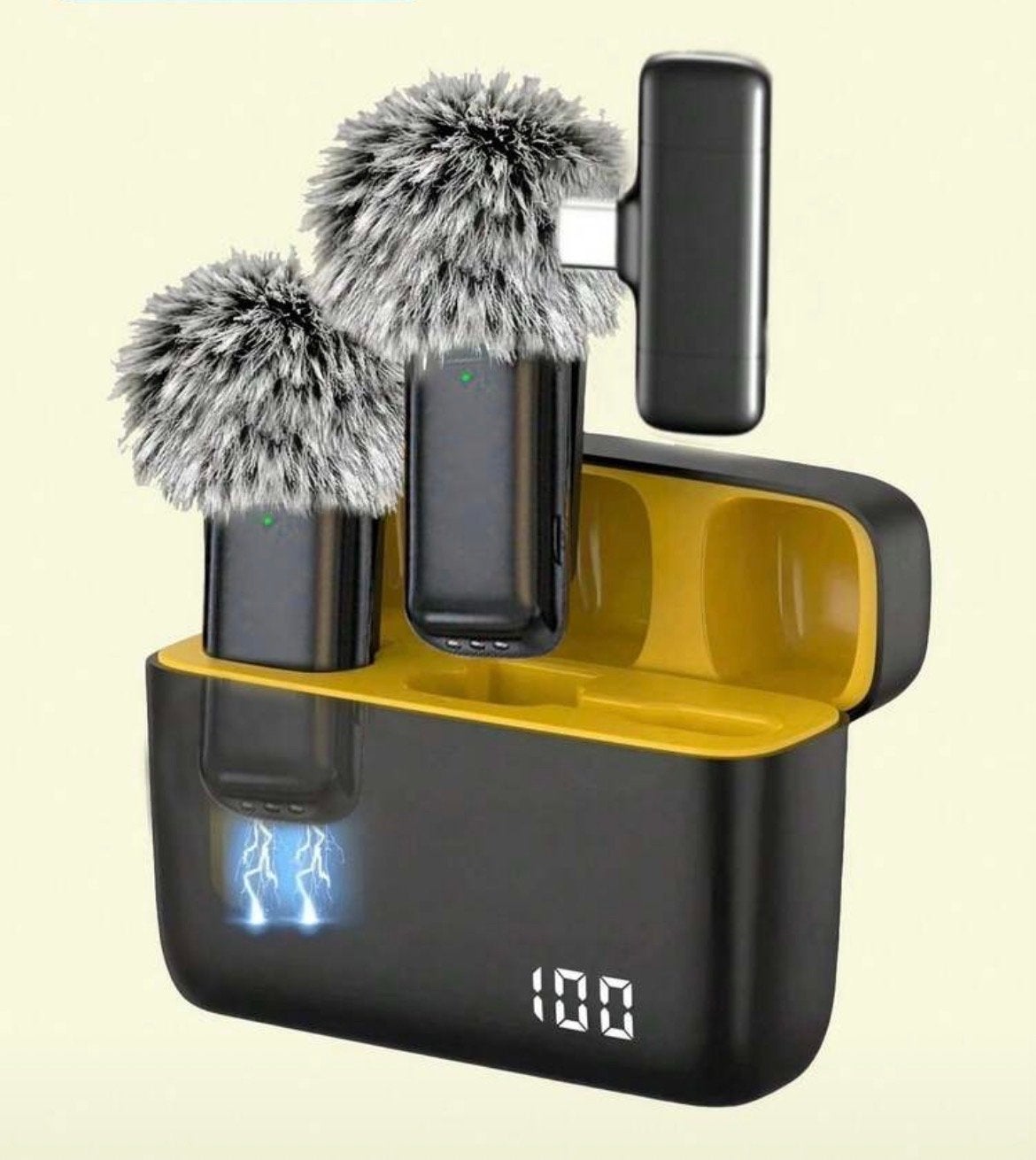 Draadloze microfoon set met oplaadcase, Ophalen, Nieuw, Overige typen, Draadloos