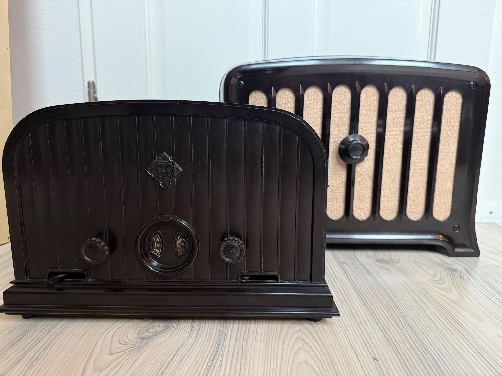 Tk: telefunken radio plus speaker bakeliet, Ophalen