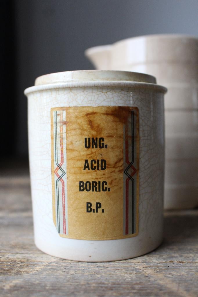 Oude brocante beboterde apothekerspot *Pronck & Praal*, Ophalen of Verzenden