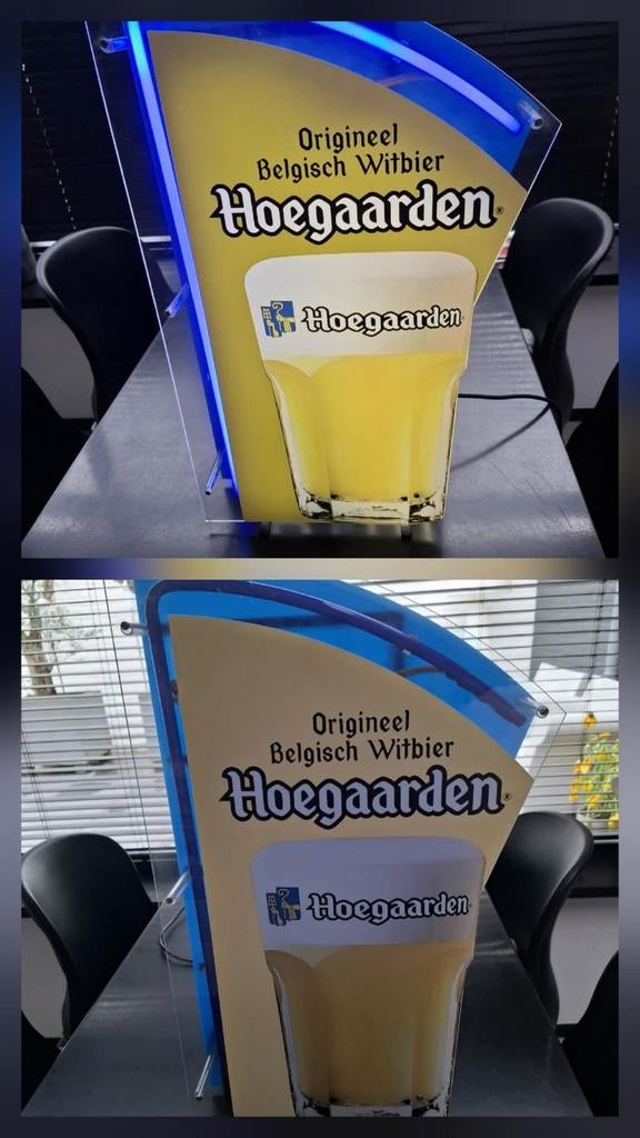 Hoegaarden Neon Reclamebord in Goede Staat, Ophalen