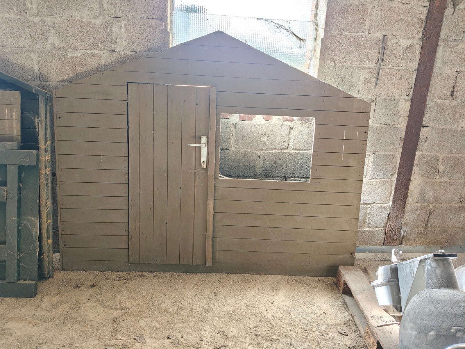 Houten speelhuisje / tuinhuisje - Gebruikt, Tuin en Terras, Ophalen, Overige materialen, Gebruikt, Overige materialen