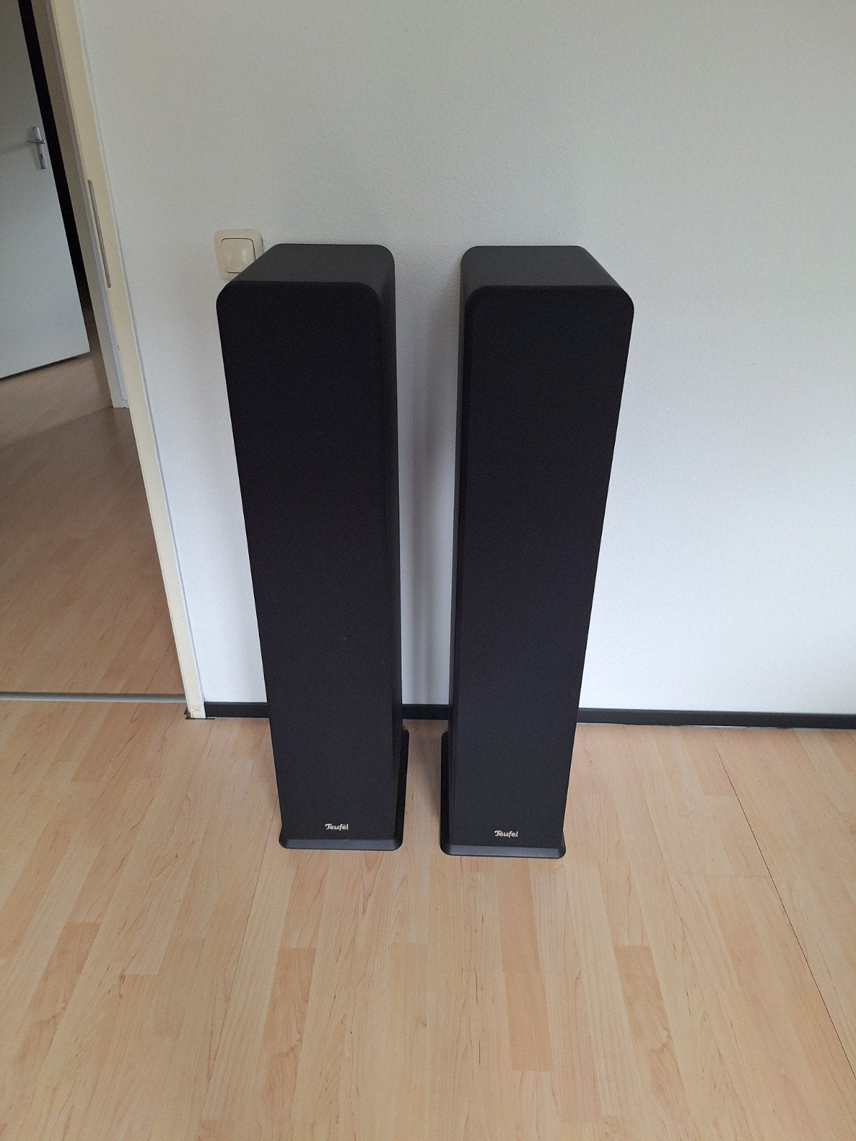 Vloerstaande Teufel  speakers, Ophalen, 120 watt of meer, Front, Rear of Stereo speakers, Overige merken