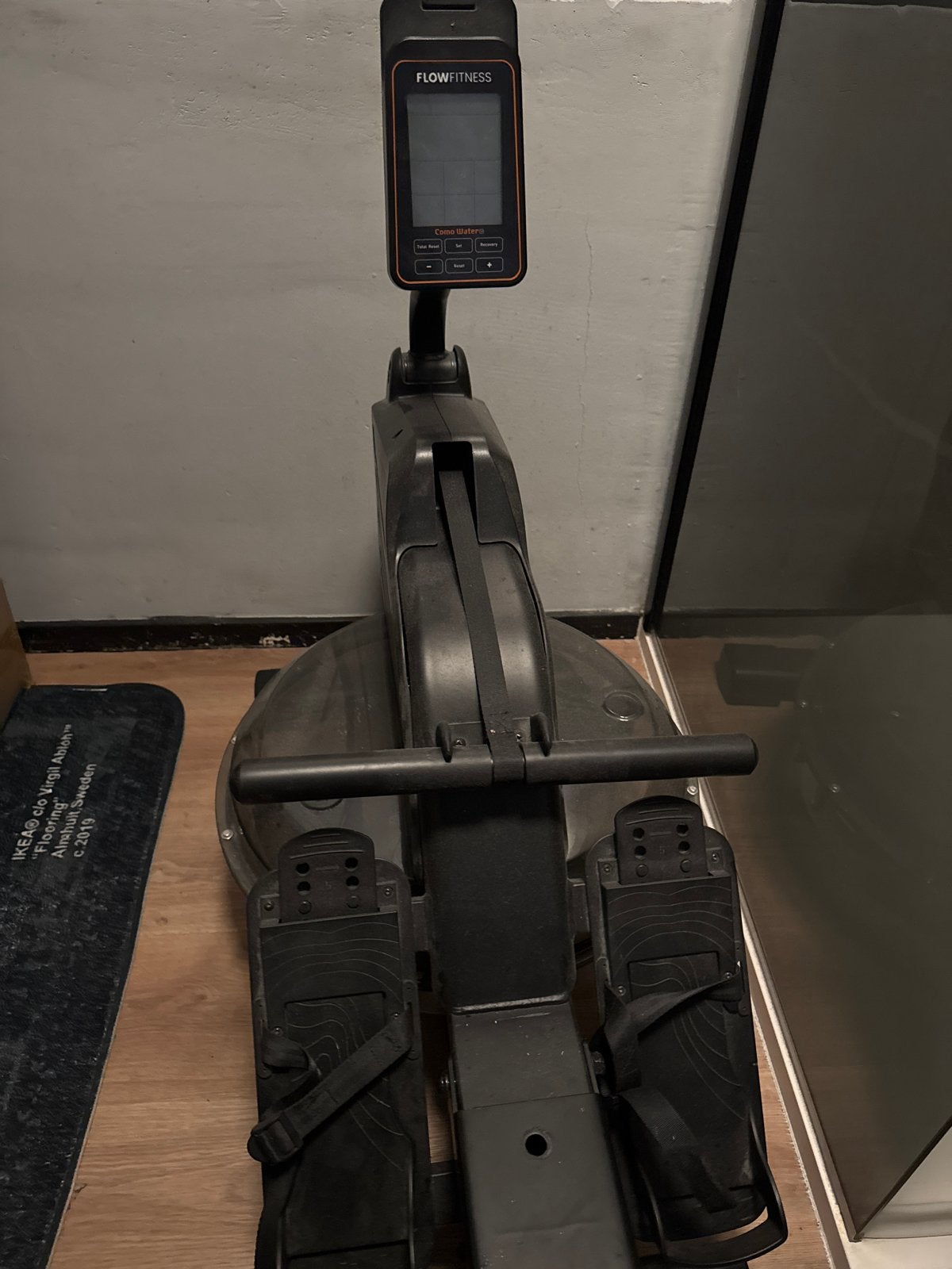 Flow Fitness Roeitrainer waterweerstand, Ophalen, Gebruikt, Benen, Aluminium
