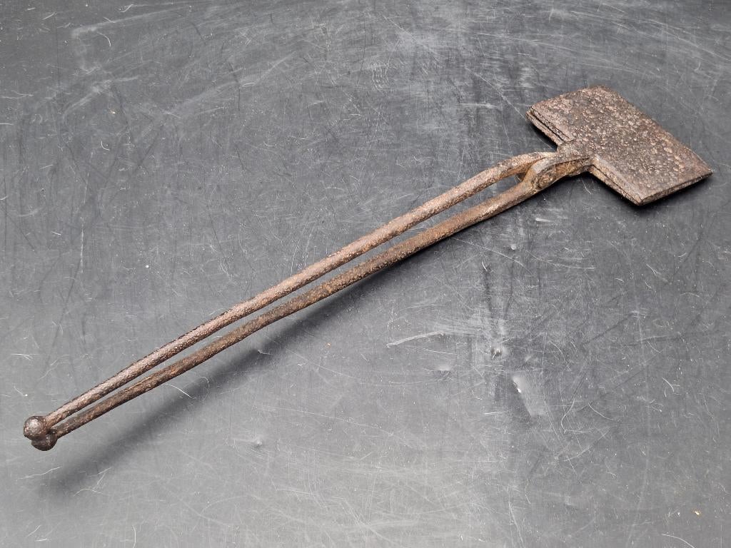 oud smeedijzeren wafelijzertje, begin 1900, Ophalen of Verzenden