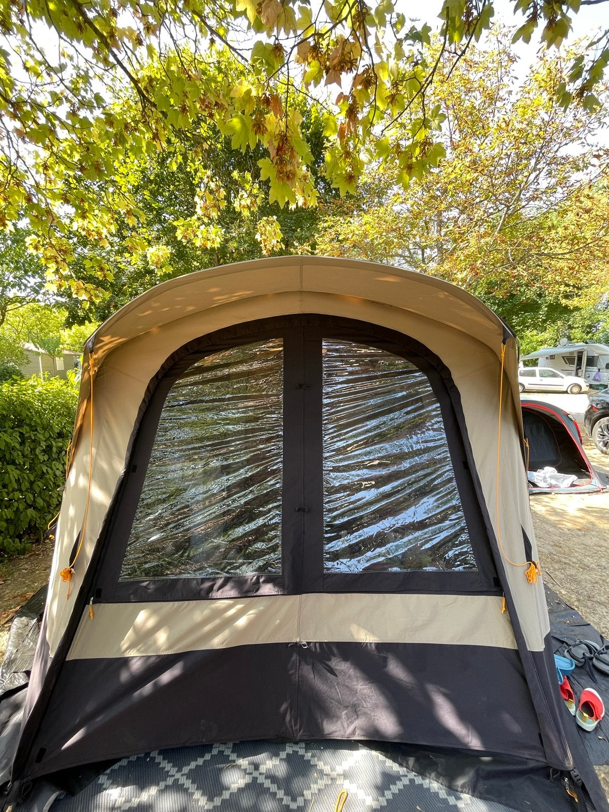 Redwood Navarro 310 opblaasbare tent, Ophalen, Zo goed als nieuw, Tot en met 4
