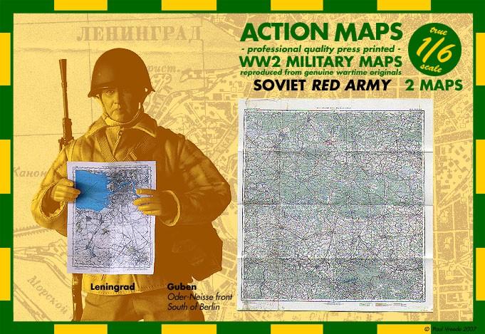 1/6 stafkaarten Soviet Red Army, Verzenden, Nieuw