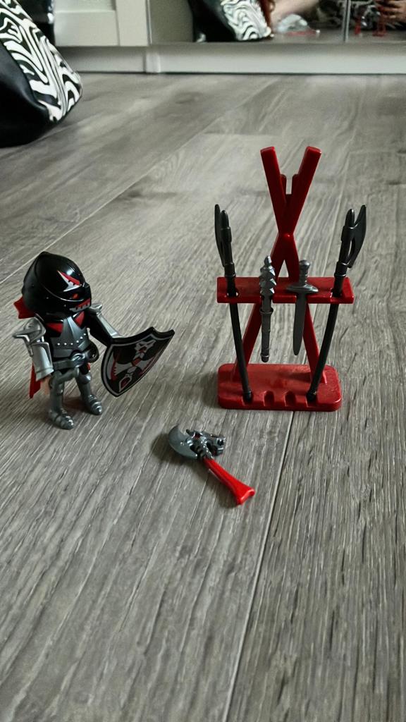 Playmobil 5409 ridder met complete wapenuitrusting, Ophalen of Verzenden, Zo goed als nieuw