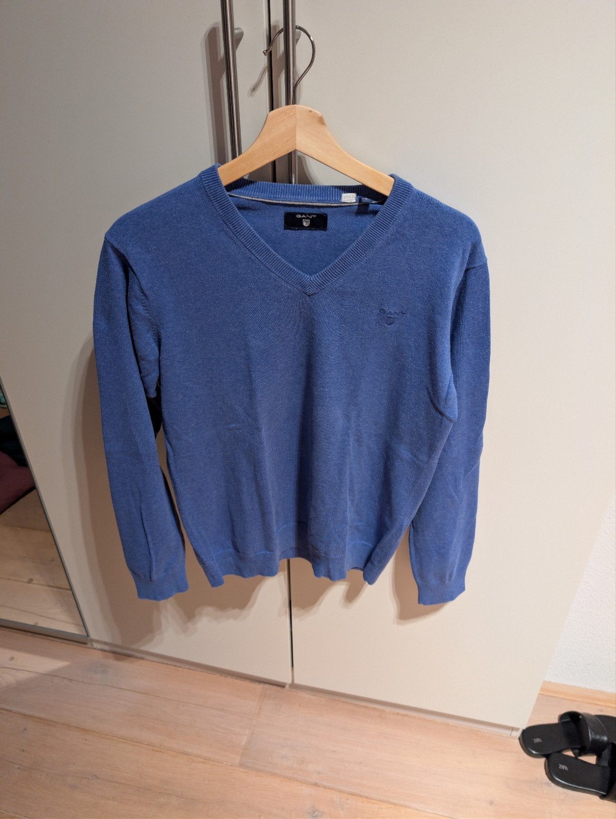 GANT V-hals trui, Blauw, GANT, Ophalen of Verzenden, Zo goed als nieuw
