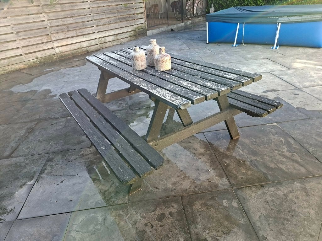 Picknick tafel (gratis), Ophalen, Gebruikt, Rechthoekig, Hout