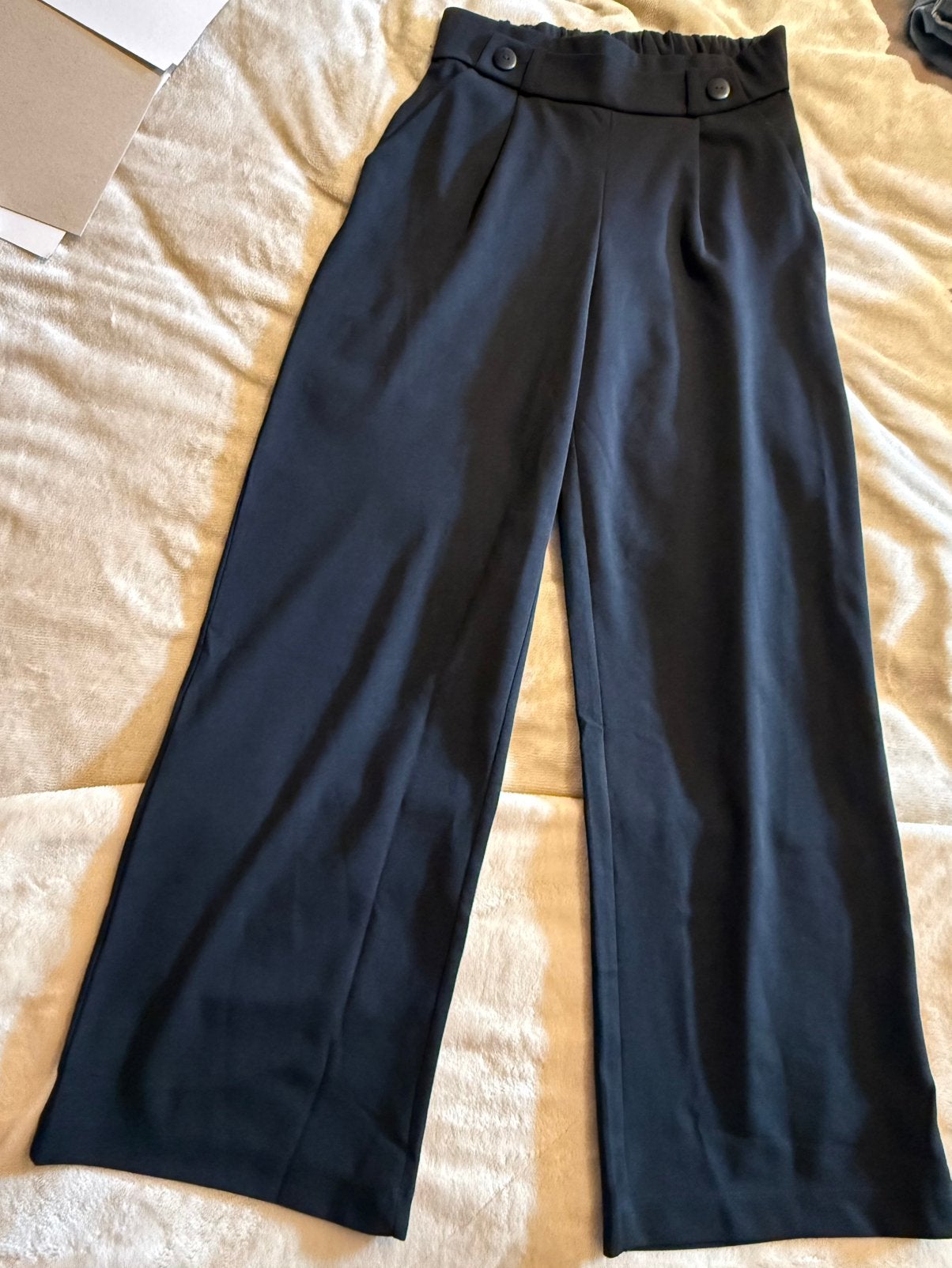 Zwarte pantalon van JDY maat M34, Ophalen of Verzenden, Zo goed als nieuw, Zwart, Lang