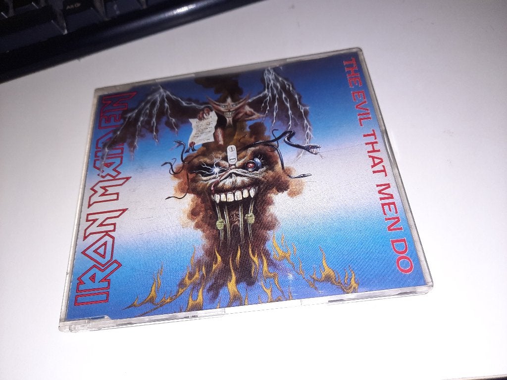 CD SINGLE Iron Maiden – The Evil That Men Do, Cd's en Dvd's, Ophalen, Gebruikt, Pop