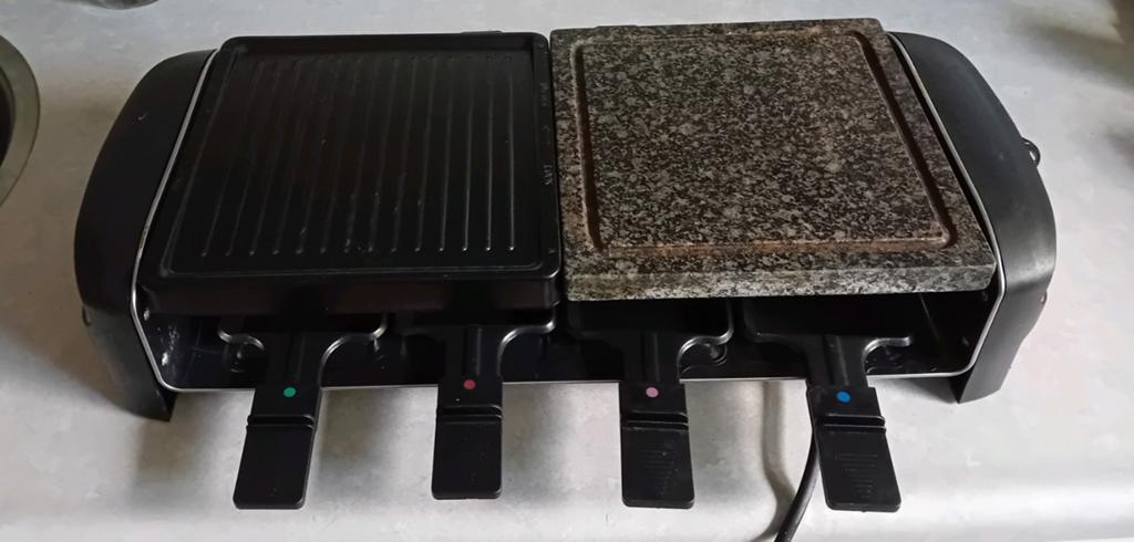 Bestron Raclette Grill met Steenplaat - 8 Personen, Ophalen, Gebruikt, 8 personen of meer