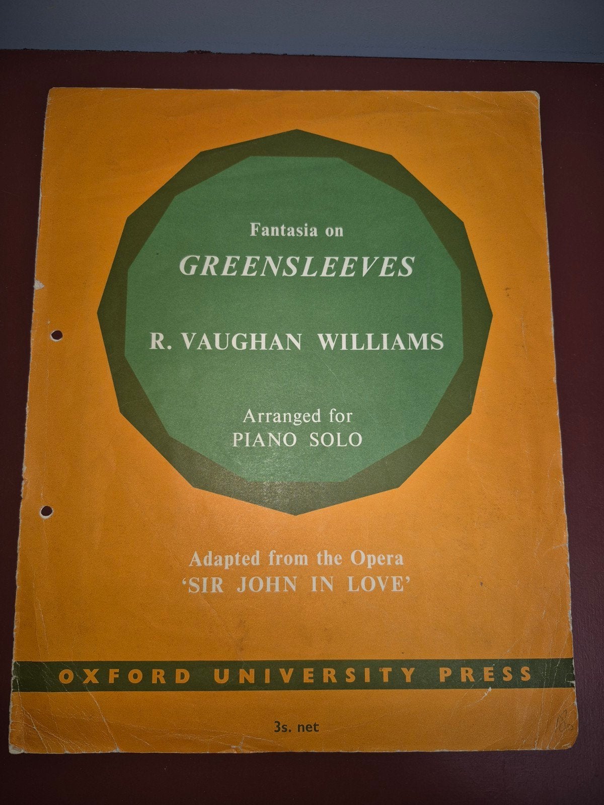 Fantasia op Greensleeves - R. Vaughan Williams (Piano), Gebruikt, Klassiek, Ophalen of Verzenden, Artiest of Componist