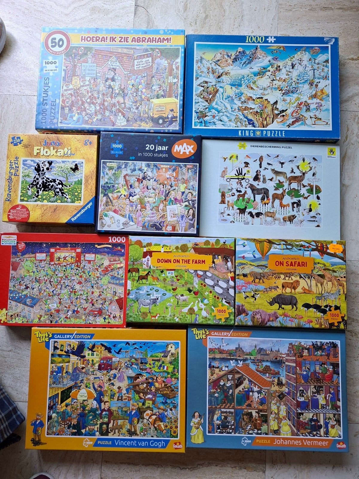 div puzzels, Hobby en Vrije tijd, Denksport en Puzzels, Ophalen of Verzenden, 500 t/m 1500 stukjes, Zo goed als nieuw