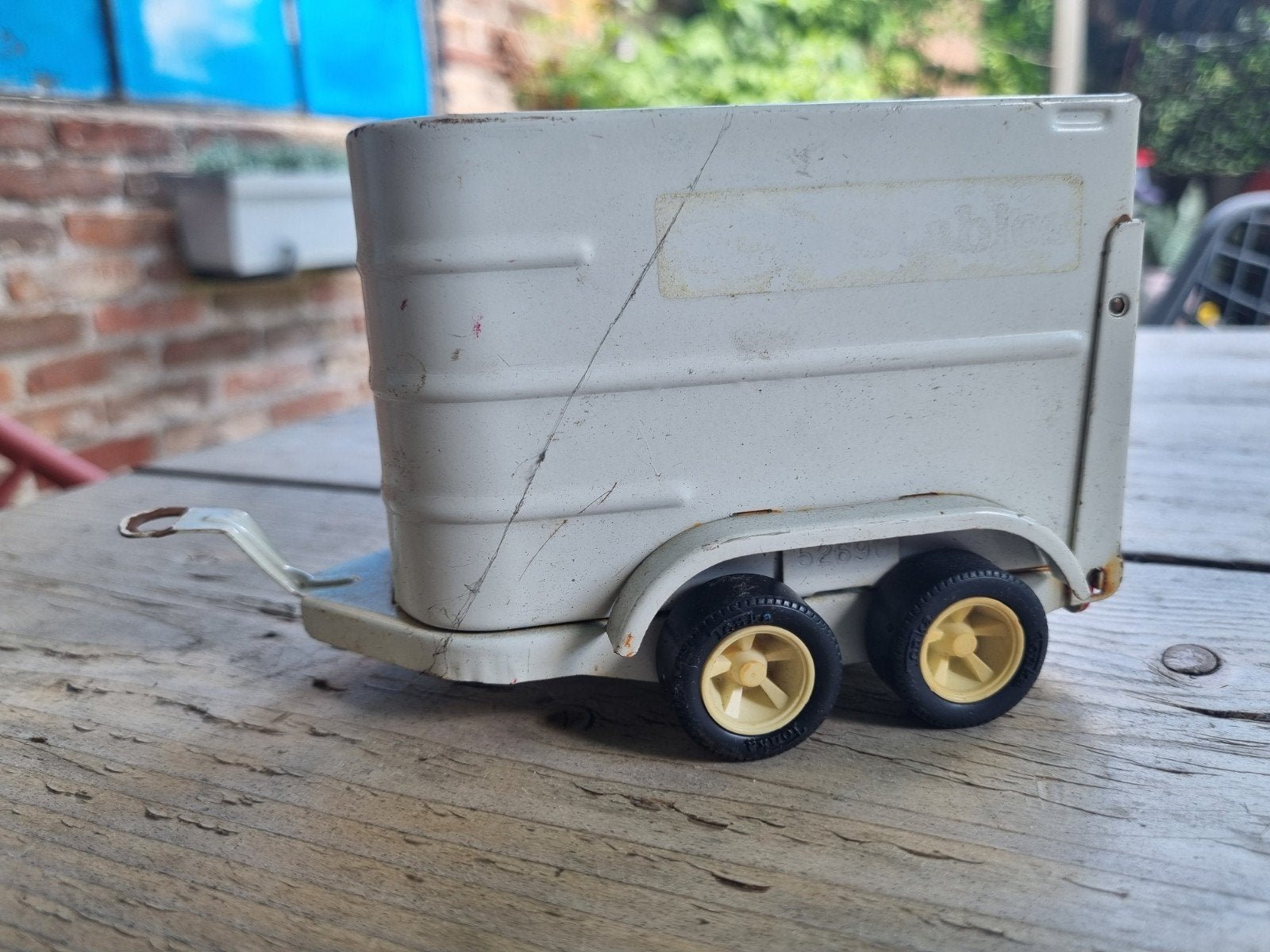 Vintage Tonka paardentrailer, Ophalen of Verzenden, Gebruikt