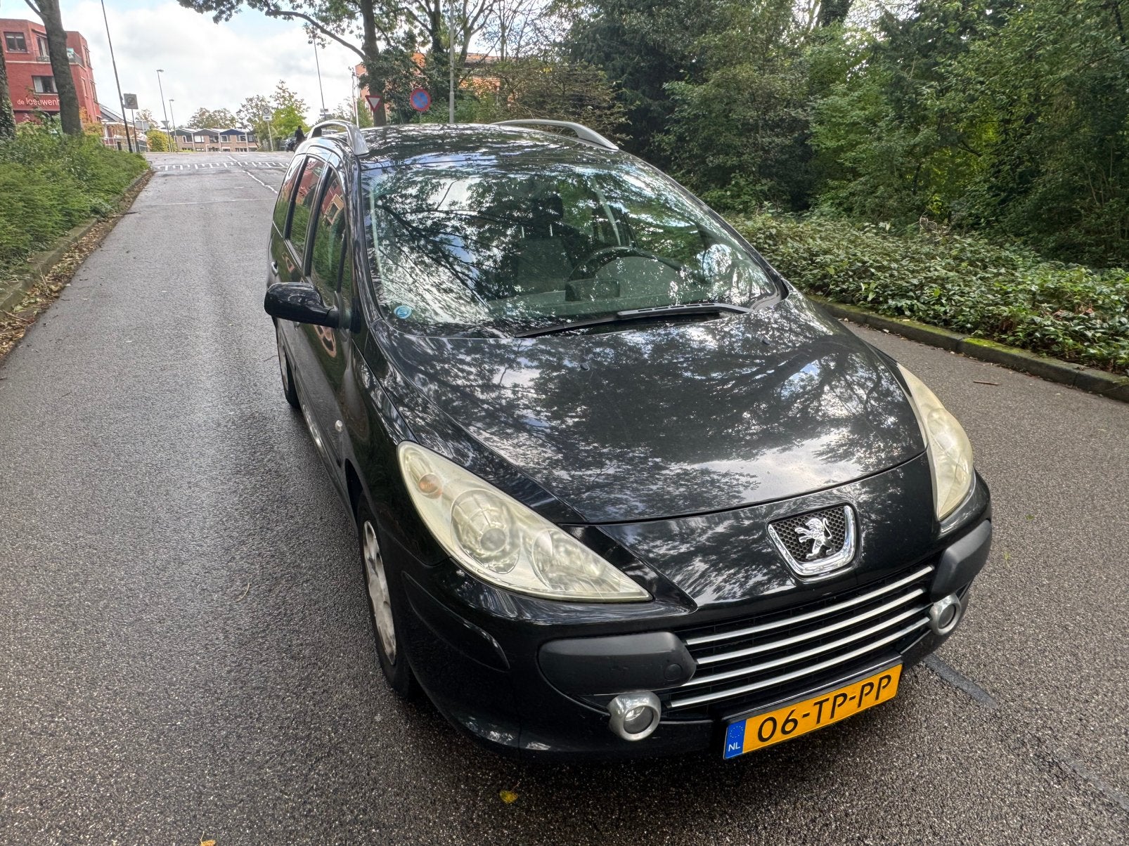 Peugeot 307 1.6 16V XR Break 2007 Zwart nap 1e eigenaar apk, Panoramadak, Stof, Zwart, 4 cilinders