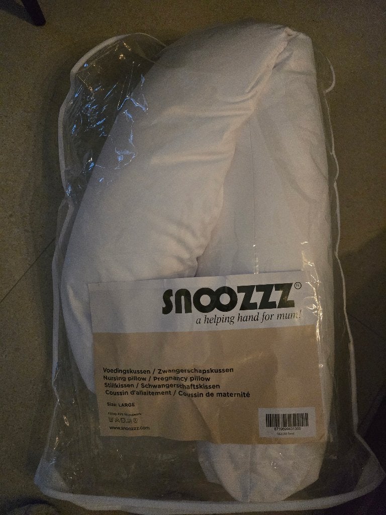 Snoozzz Zwangerschap kussen, Steunkussen, Wit, Ophalen of Verzenden, Zo goed als nieuw