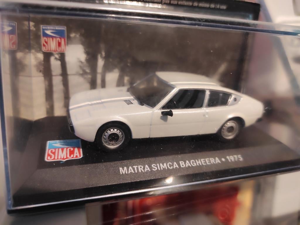 Matra Simca Bagheera wit 1975 1:43 in vitrinedoosje /blister, Ophalen of Verzenden, Nieuw, Auto, Overige merken