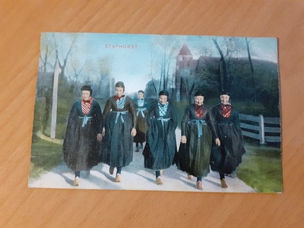 Staphorst 1907  klederdracht, Verzamelen, Ophalen of Verzenden, Voor 1920, Gelopen, Overijssel