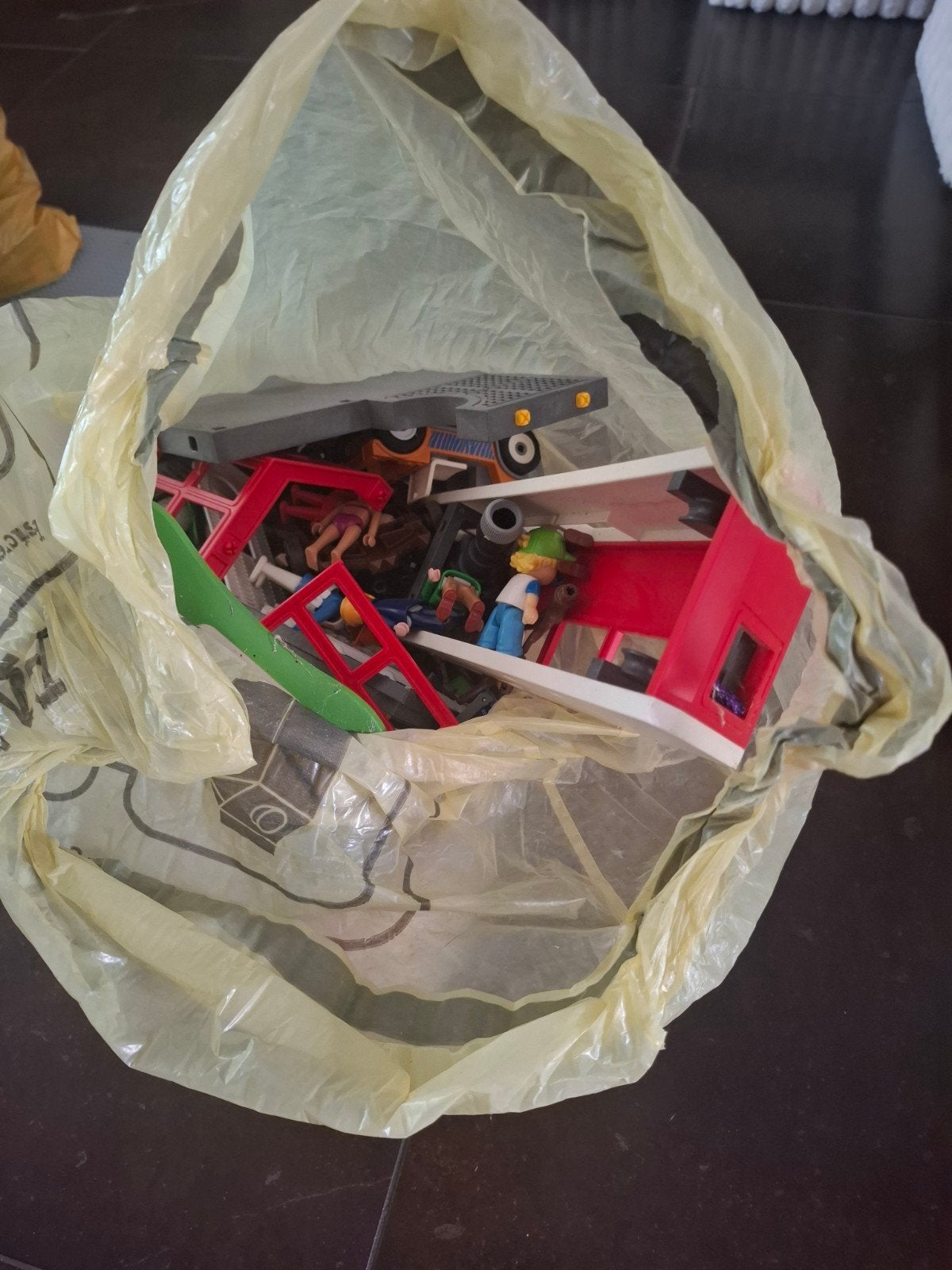 hele zak vol met playmobil., Ophalen, Gebruikt