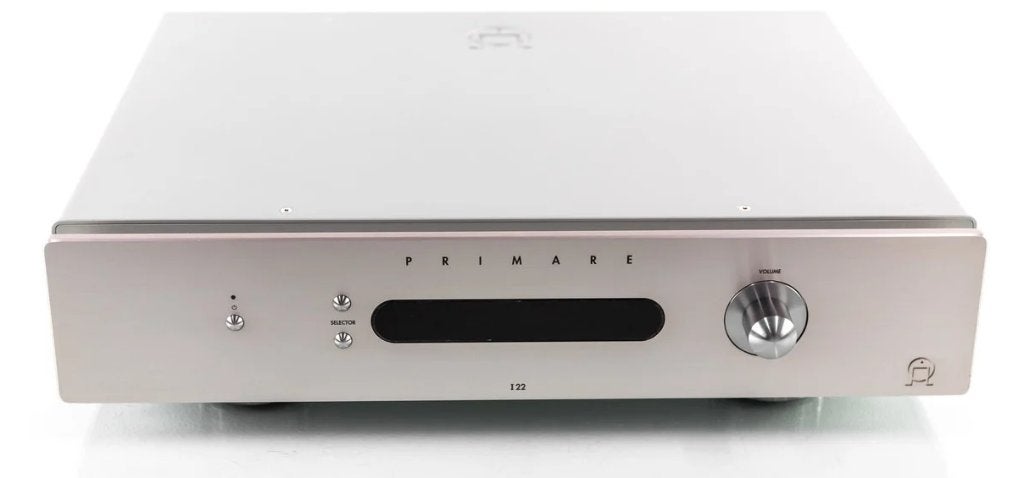 Primare I-22 incl. DAC zilvergrijs i.z.g.st., Zo goed als nieuw, 60 tot 120 watt, Stereo, Ophalen