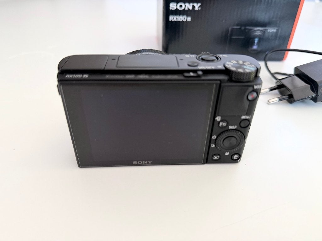 Sony RX100 VII (RX100M7) 24-200mm 4K, Screenprotector, Zo goed als nieuw, Compactcamera, Sony
