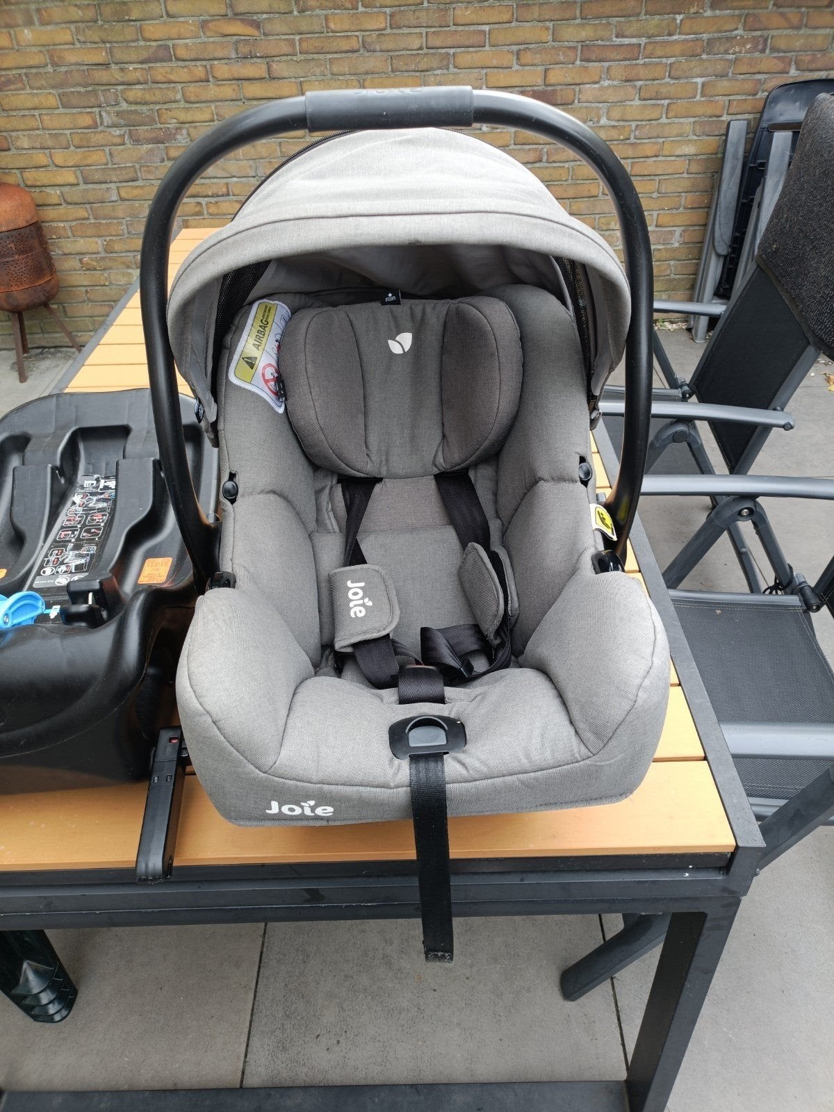 Maxi cosi van het merk Joie met iso fix, Gebruikt, Isofix, 0 t/m 13 kg, Ophalen