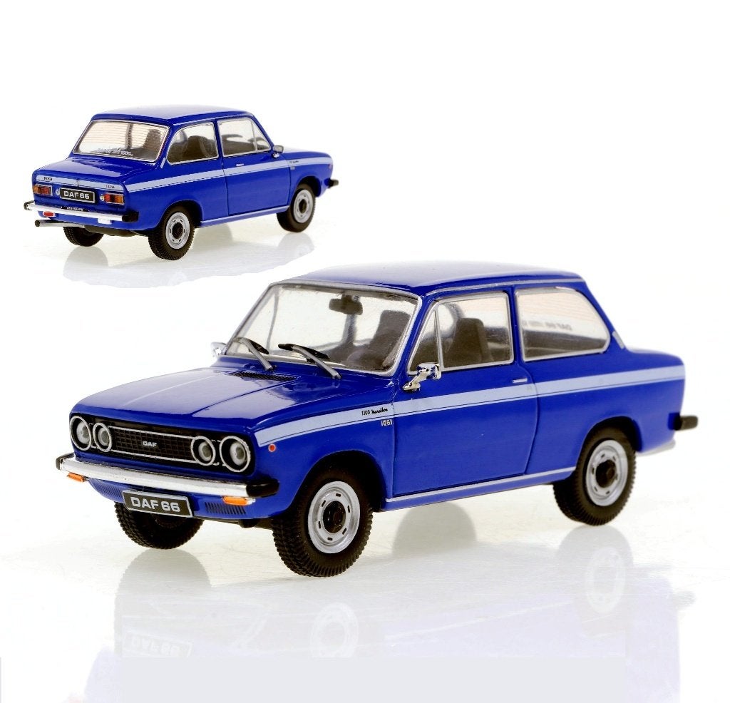 Daf 66 Marathon, blauw, Lagamo 1:43, Hobby en Vrije tijd, Modelauto's | 1:43, Overige merken, Auto, Nieuw, Lagamo