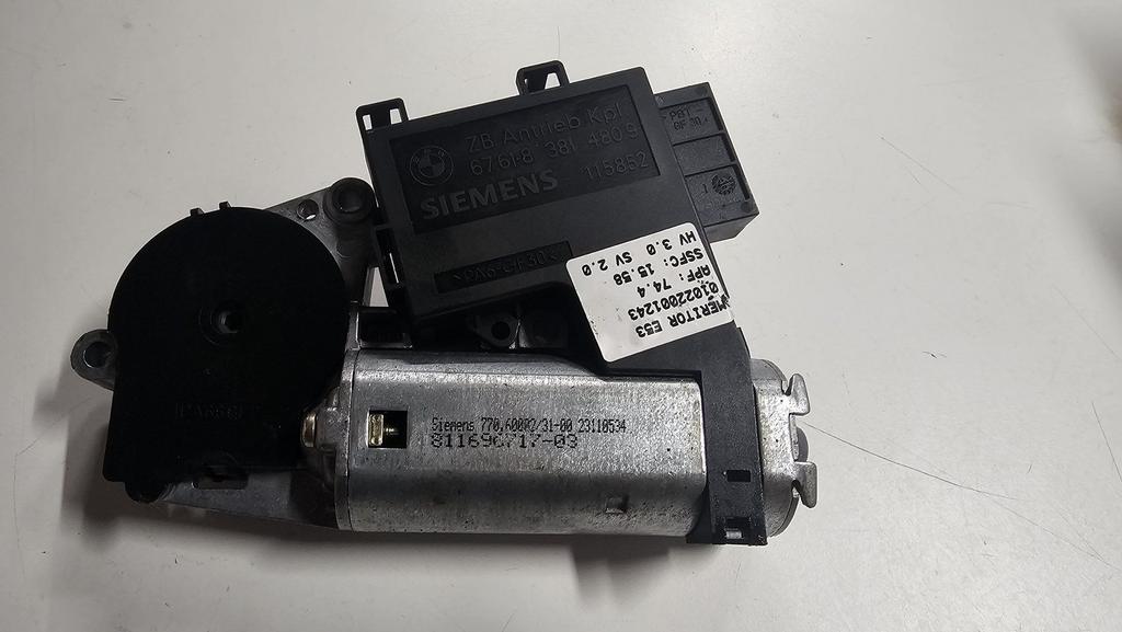 Schuifdak motor BMW 5 / X5 E39 E53 67618377939 8377939 67618, Gebruikt, -, Ophalen of Verzenden, -