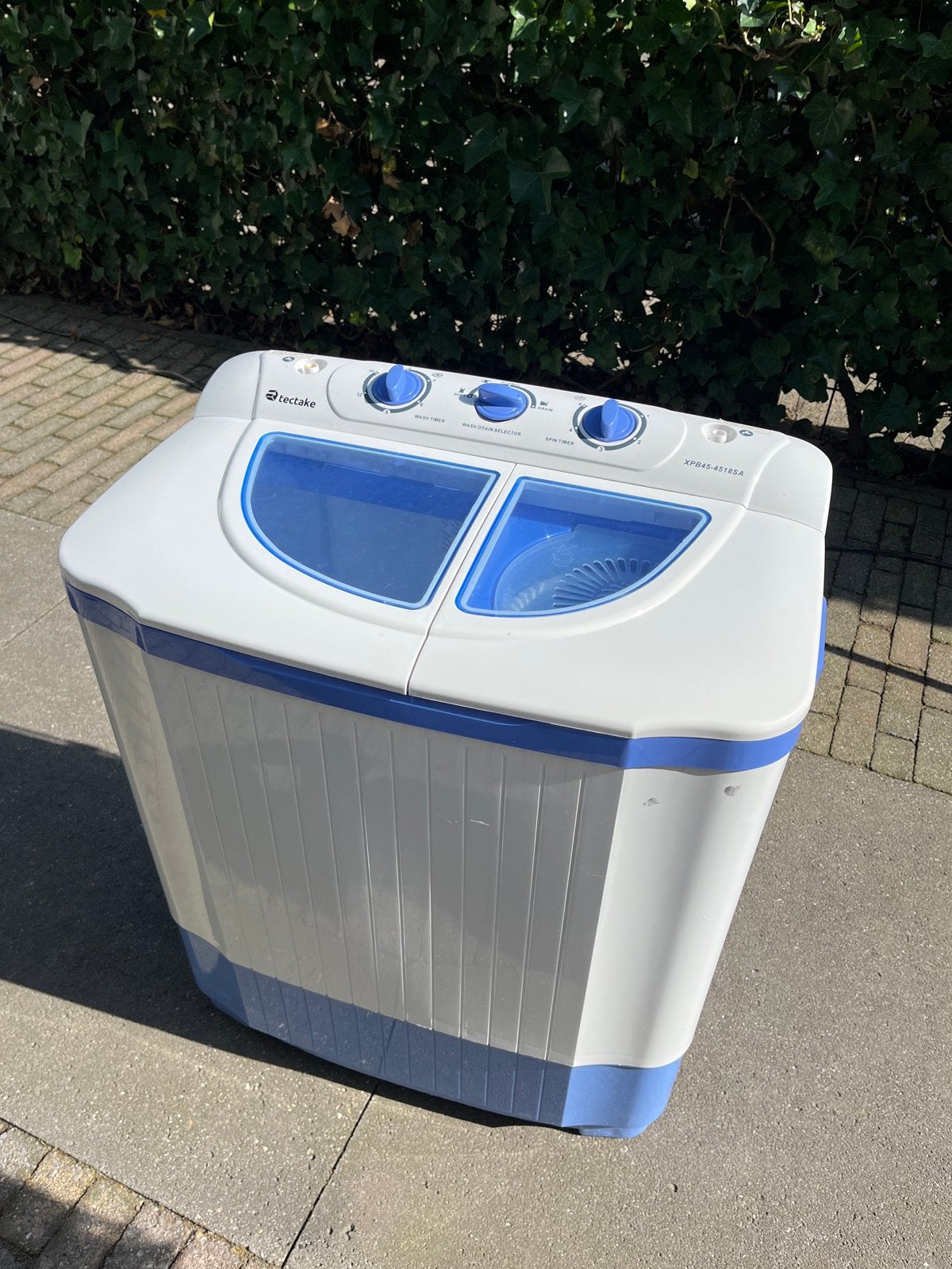 Tectake Camping Wasmachine en Centrifuge - Compact en Mobiel, Witgoed en Apparatuur, Ophalen, Minder dan 85 cm, Minder dan 4 kg