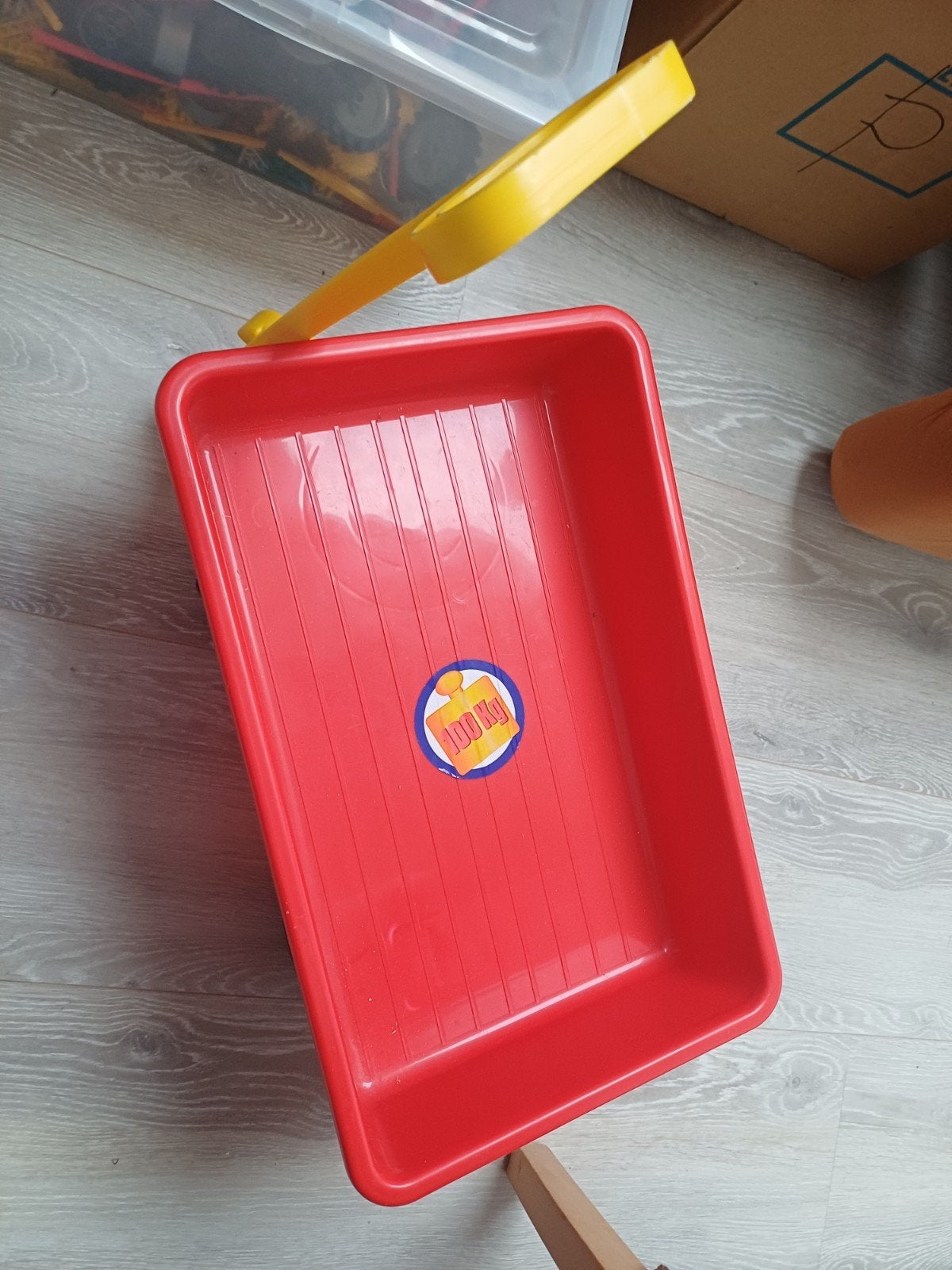 Leuke rode speelgoed bolderkar voor kinderen, Gebruikt