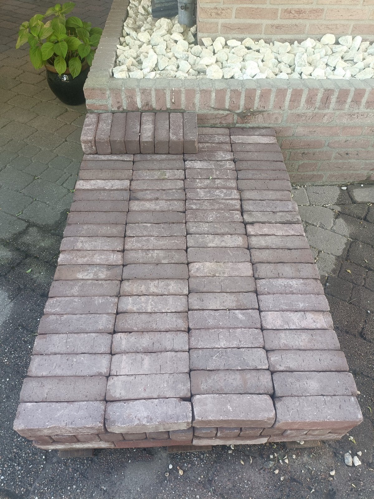 Te koop gebakken klinkers getrommeld., Tuin en Terras, Terrasdelen en Vlonders, Ophalen